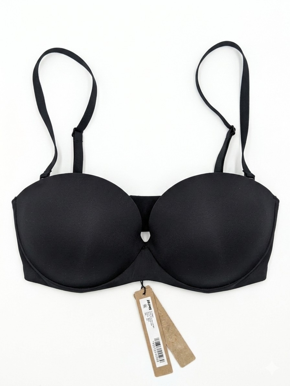 SKIMS Ultimate Push-Up Strapless Bra Onyx Black 30D Convertible BA-BAN-9056 NWT